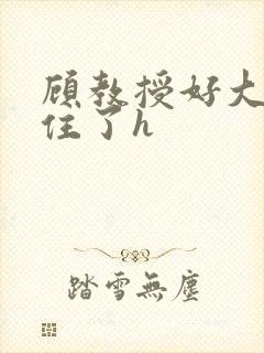 顾教授好大含不住了h