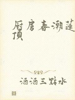 厨房春潮莲花坐顶