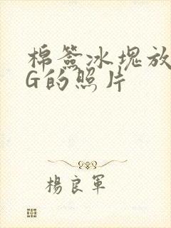 棉签冰块放入PG的照片