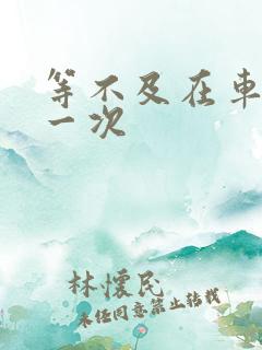 等不及在车里做一次