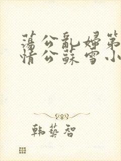 荡公乱妇第1章情公苏雪小说