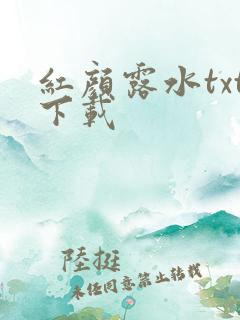 红颜露水txt下载