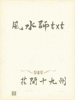 风水师txt