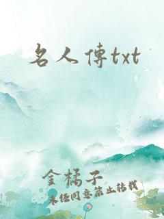 名人传txt