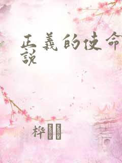 正义的使命 小说