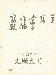 写作业写着写着就插了