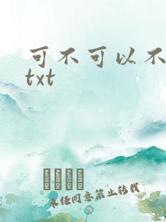 可不可以不嫁人txt