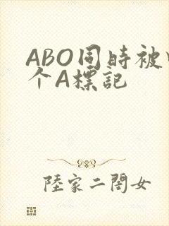 ABO同时被四个A标记