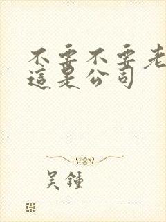 不要不要老板别这是公司