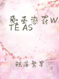 飞丞惩罚WRITE AS