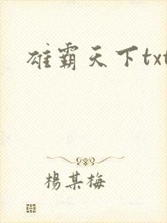 雄霸天下txt