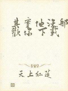 其实他没那么喜欢你 下载