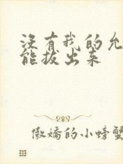 没有我的允许不能拔出来