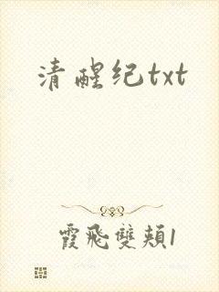 清醒纪txt