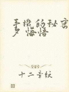 手机的秘密 七夕 悔悟