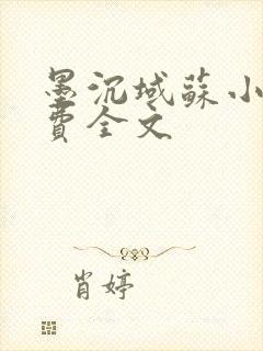 墨沉域苏小柠免费全文