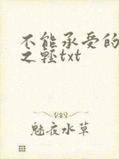 不能承受的生命之轻txt