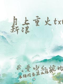 月上重火txt新浪
