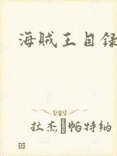 海贼王目录