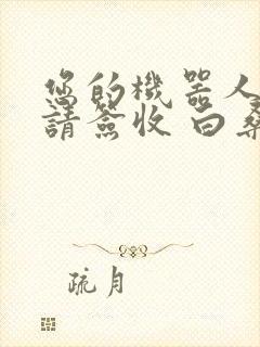 您的机器人管家请签收 白桑