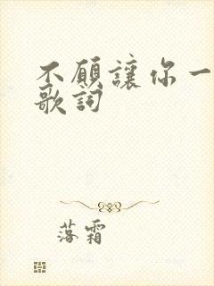 不愿让你一个人歌词
