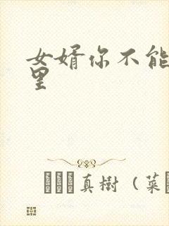 女婿你不能谢在里