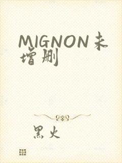 MIGNON未增删