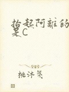 抬起阿离的腿就是C