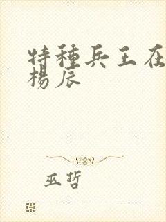 特种兵王在都市杨辰