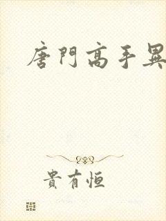 唐门高手异界游