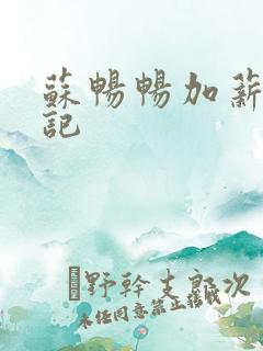 苏畅畅加薪奋斗记