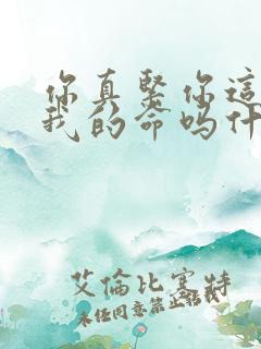 你真紧你这是要我的命吗什么意思