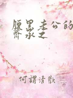 腹黑老公的宠妻齐承之