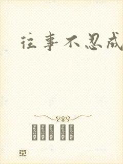 往事不忍成历史