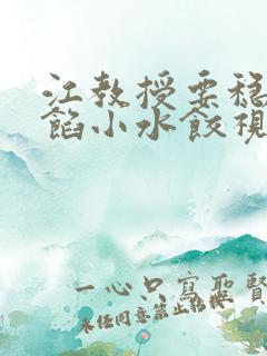 江教授要稳住肉馅小水饺视频