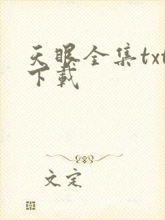天眼全集txt下载