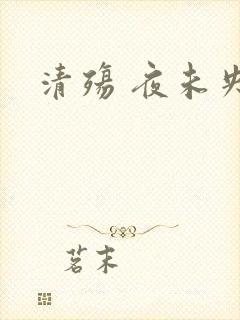 清殇 夜未央