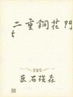 二重铜花门txt