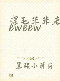 浓毛茸茸老太BBWBBW