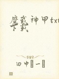 魔武神甲txt下载