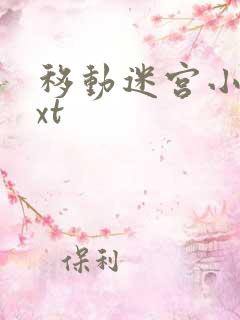 移动迷宫小说txt