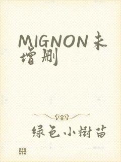 MIGNON未增删