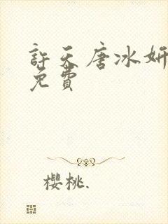 许天唐冰妍小说免费