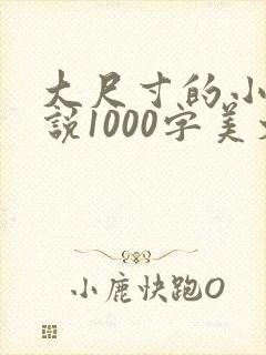 大尺寸的小黄说说1000字美文