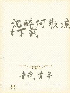 沉醉何欢凉txt下载