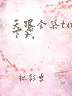 天眼全集txt下载