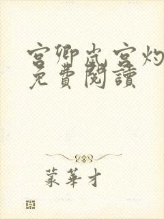 宫卿岚宫灼小说免费阅读