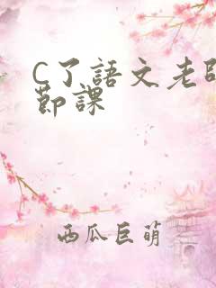 C了语文老师一节课