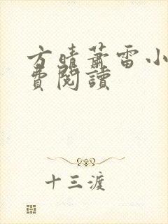 方晴萧雷小说免费阅读