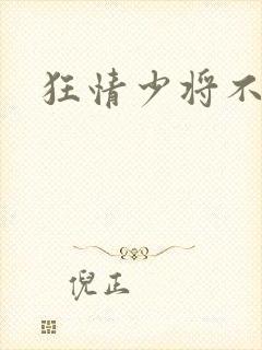 狂情少将不良妻